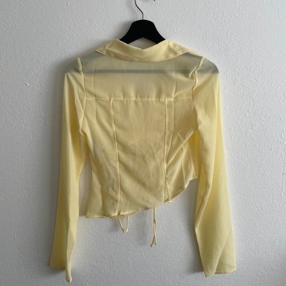 NWT Danielle Guizio Cutout Blouse - Picture 2 of 3